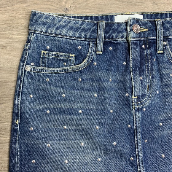 CURRENT / ELLIOT | Studded Jean Mini Skirt Y06 - Picture 8 of 8